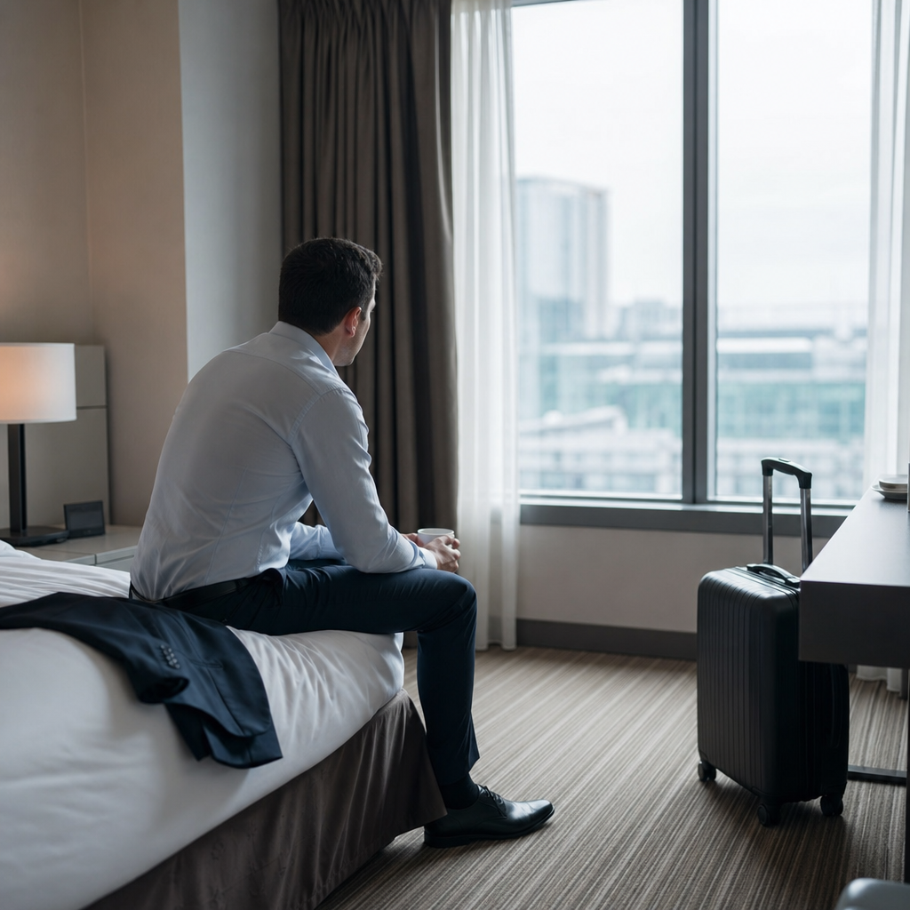 Commercial : Dormir dans une chambre d'hôtel froide pour la centième fois : retrouver un vrai repos sur la route
