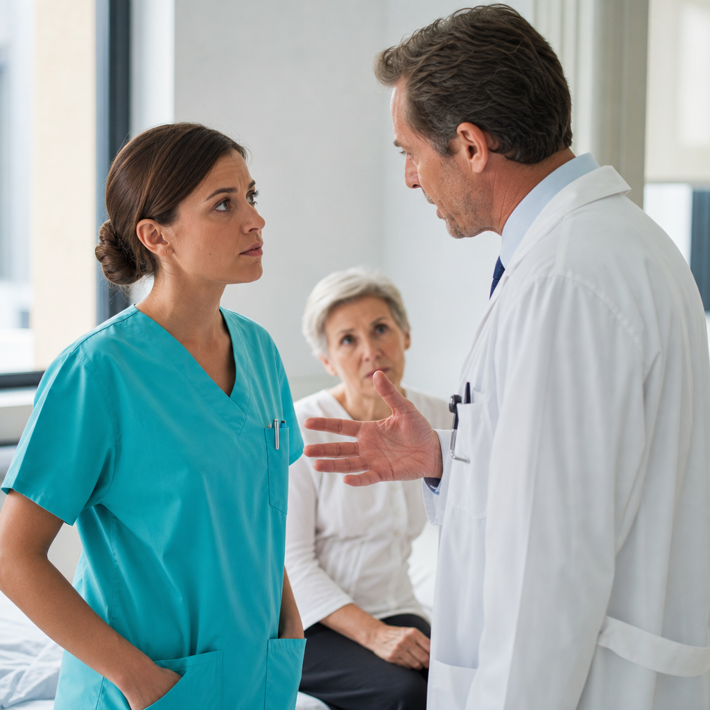 Infirmière : Le médecin qui vous parle mal devant le patient : la riposte professionnelle et calme