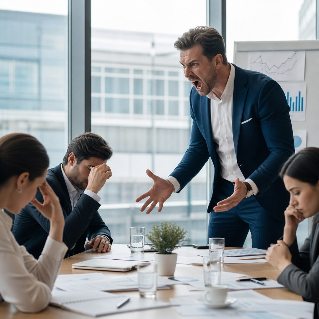 Commercial : Votre manager qui hurle sur les chiffres devant toute l'équipe : préserver votre dignité