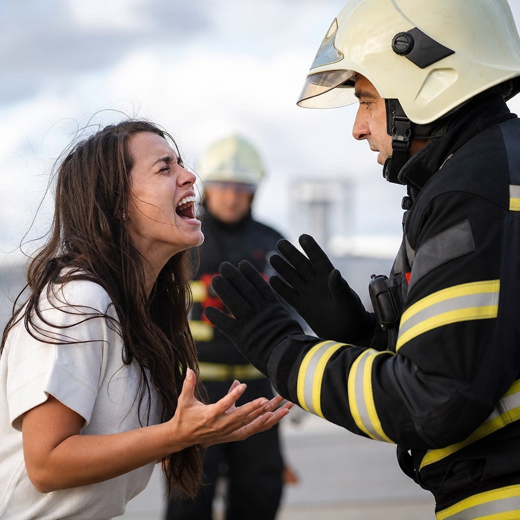 La technique des pompiers face à une personne qui hurle