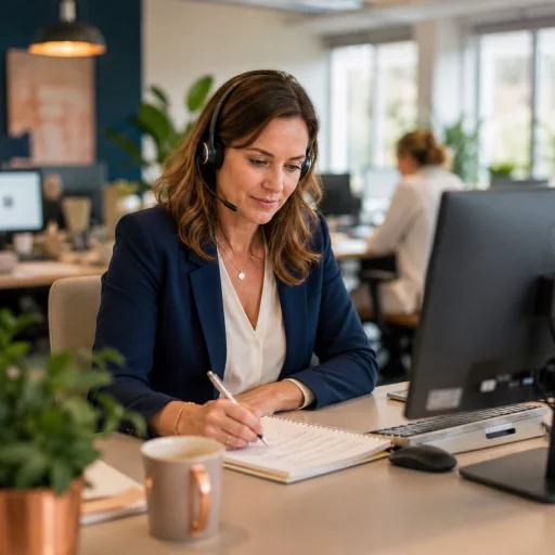 Assistante commerciale au téléphone